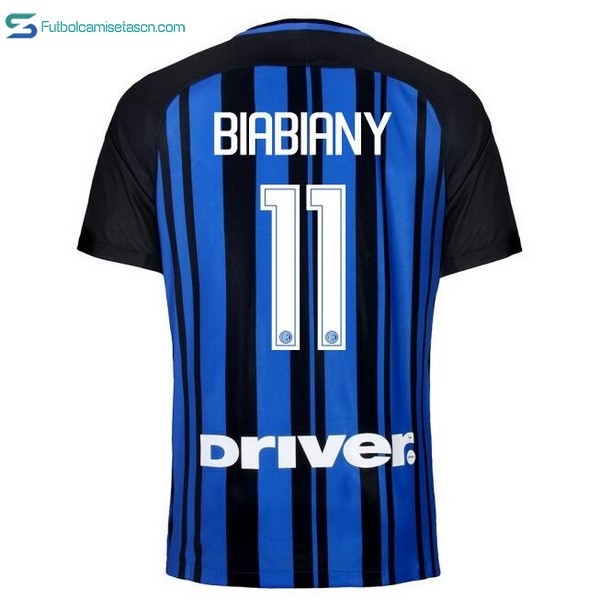 Camiseta Inter 1ª Biabiany 2017/18